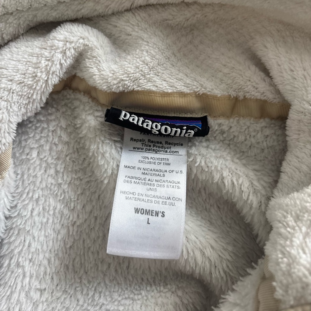Patagonia Cream Textured Fleece Pullover - Picture 4 of 4